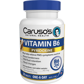 Caruso's Natural Health Vitamin B6 200mg 50 Tablets